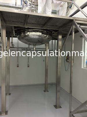 Système de pompe à vide automatique de réservoir de fonte de gélatine de capsule d'acier inoxydable Softgel