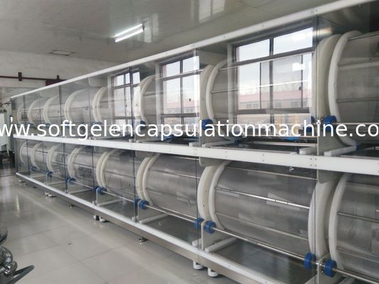 Convyer de refroidissement de Dryer With de gélatine de séchage de machine de culbuteur mou végétal d'encapsulation