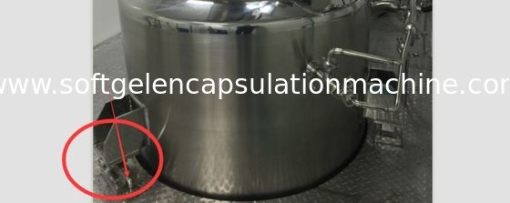 Réservoir de fonte de gélatine de capsule avec la mesure inférieure de poids de capteur de RDT, panneau de commande