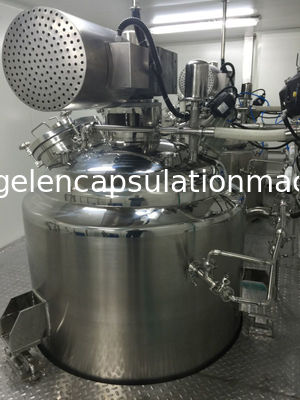 Réservoir de fonte de gélatine de capsule avec la mesure inférieure de poids de capteur de RDT, panneau de commande