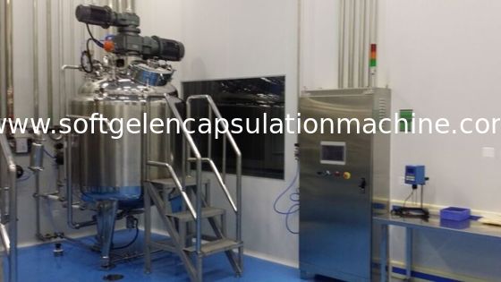 Réservoir de fonte de gélatine de capsule avec la mesure inférieure de poids de capteur de RDT, panneau de commande