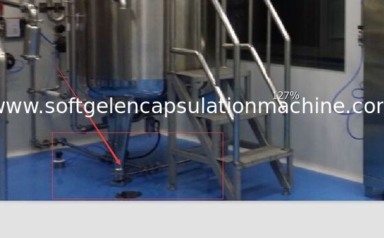 Réservoir de fonte de gélatine de capsule avec la mesure inférieure de poids de capteur de RDT, panneau de commande