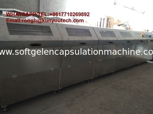 Convyer de refroidissement de Dryer With de gélatine de séchage de machine de culbuteur mou végétal d'encapsulation