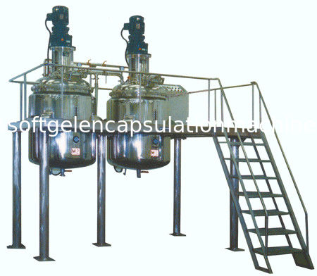 Réservoir de fonte de gélatine de 304 SUS/trois couches du chauffage de bain d'eau/450L