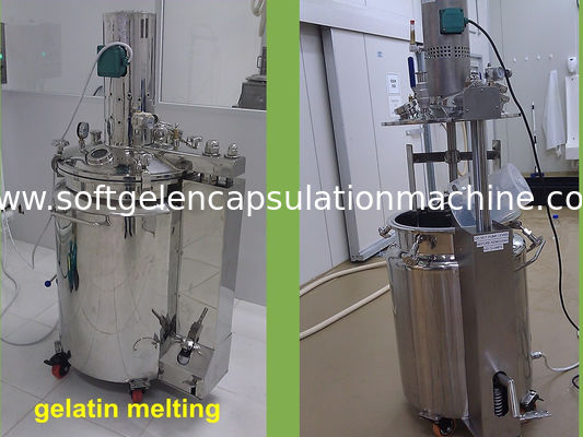 Machine de gélule avec la gélatine mobile Melter/réservoir d'alimentation