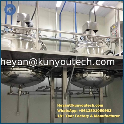 7.5KW réservoir de mélange en acier inoxydable pour la gélatine 800L capacité
