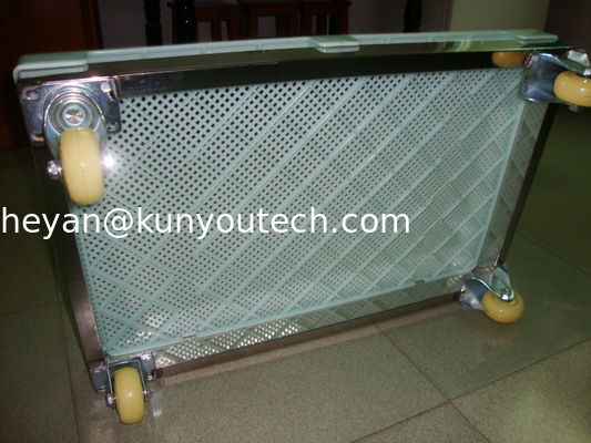 Plateaux de séchage en plastique sûrs de PPE de catégorie comestible et dureté forte ISO9001 de chariot