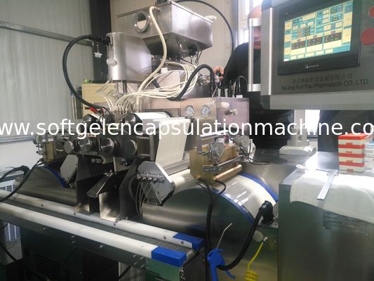 Huile molle de machine de gélatine de la large échelle 250mm et coller le remplissage dans la capsule