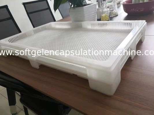 Plateaux de séchage en plastique de PPE ISO9001 75 * 55 * 5cm pour la sucrerie de capsule